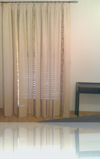 Rideaux chambres, tissu fabrication italienne Monti&Monti en soie et coton, couture artisanale sur mesure par Rita